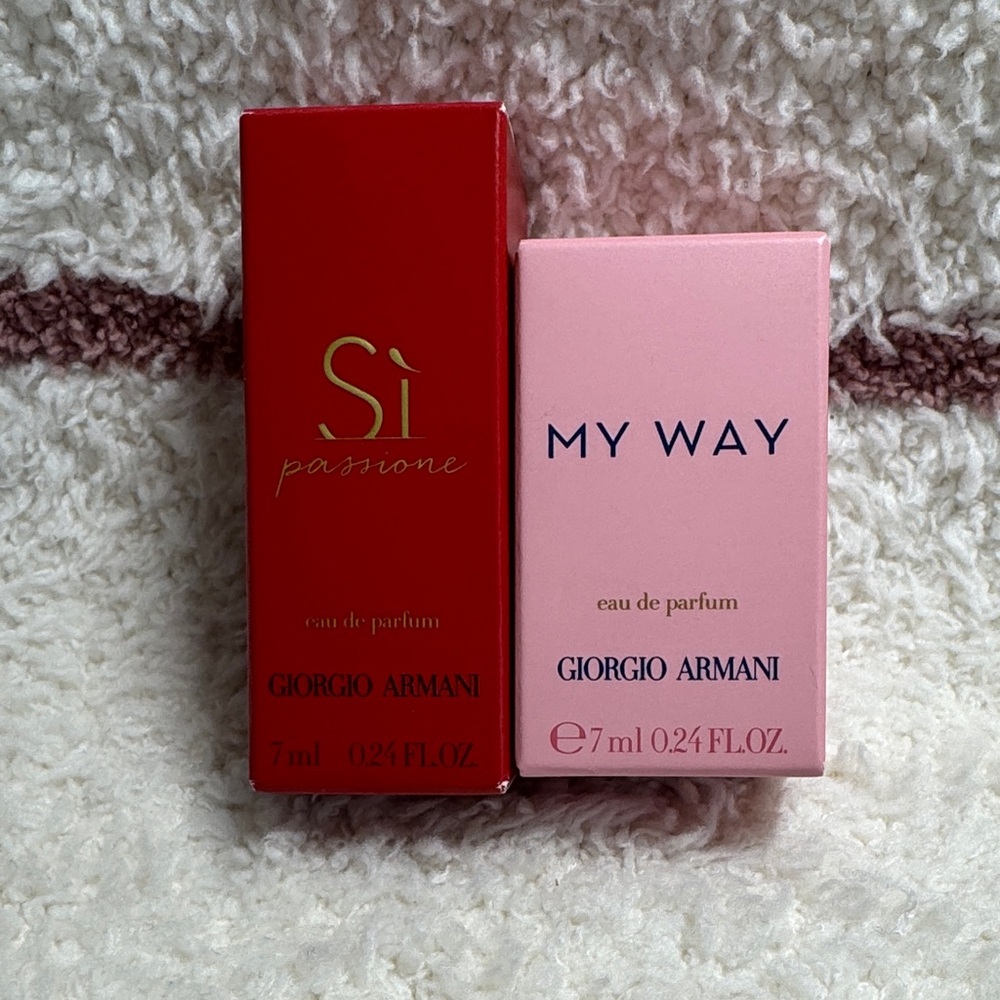 Giorgio Armani Red and Pink  Duo